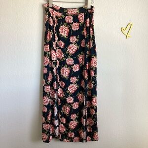 \Topshop\ Floral Maxi Skirt